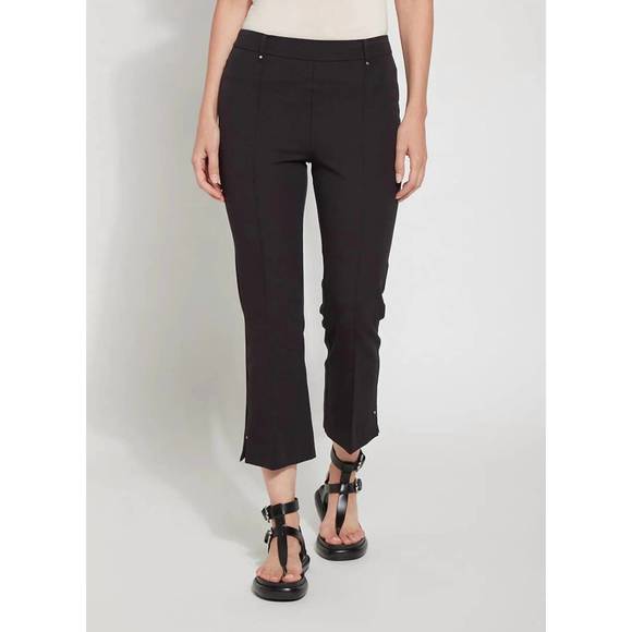 NEW LYSSE cropped amanda bootcut pants in black - Picture 1 of 4
